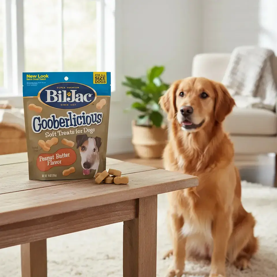 Bil-Jac Snack Gooberlicious Mantequilla de Mani Para Perros 283 g 4