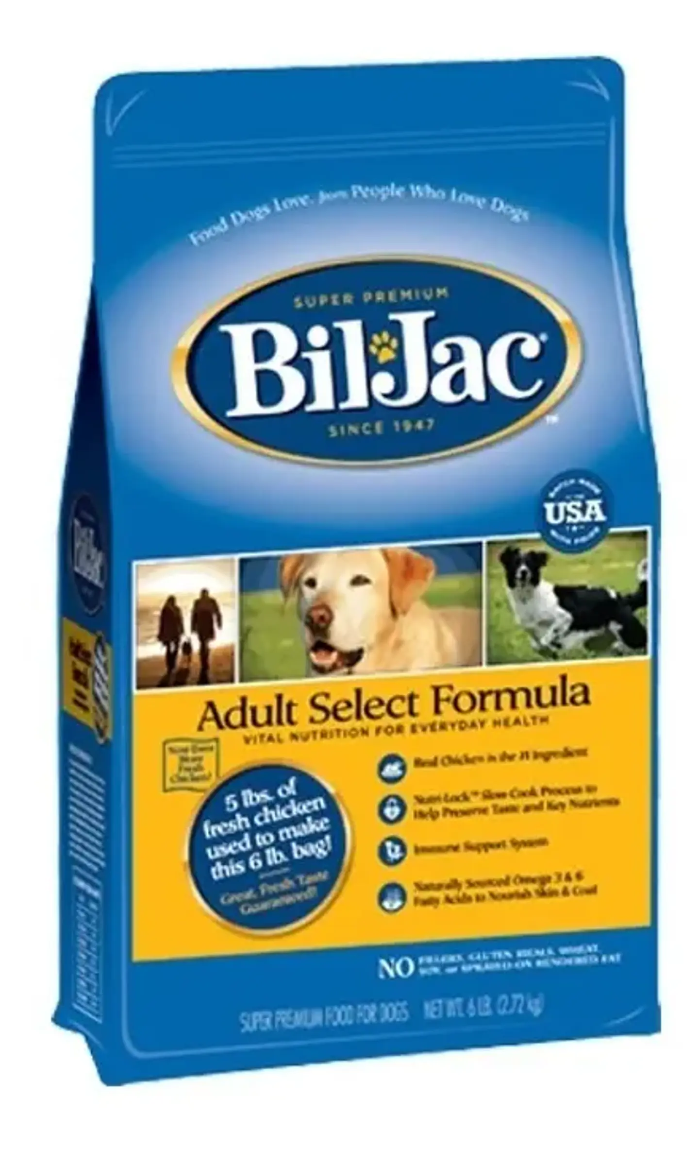 Bil-Jac Alimento Seco Select Formula Pollo Para Perro Adulto Raza Mediana 13,6 kg 2
