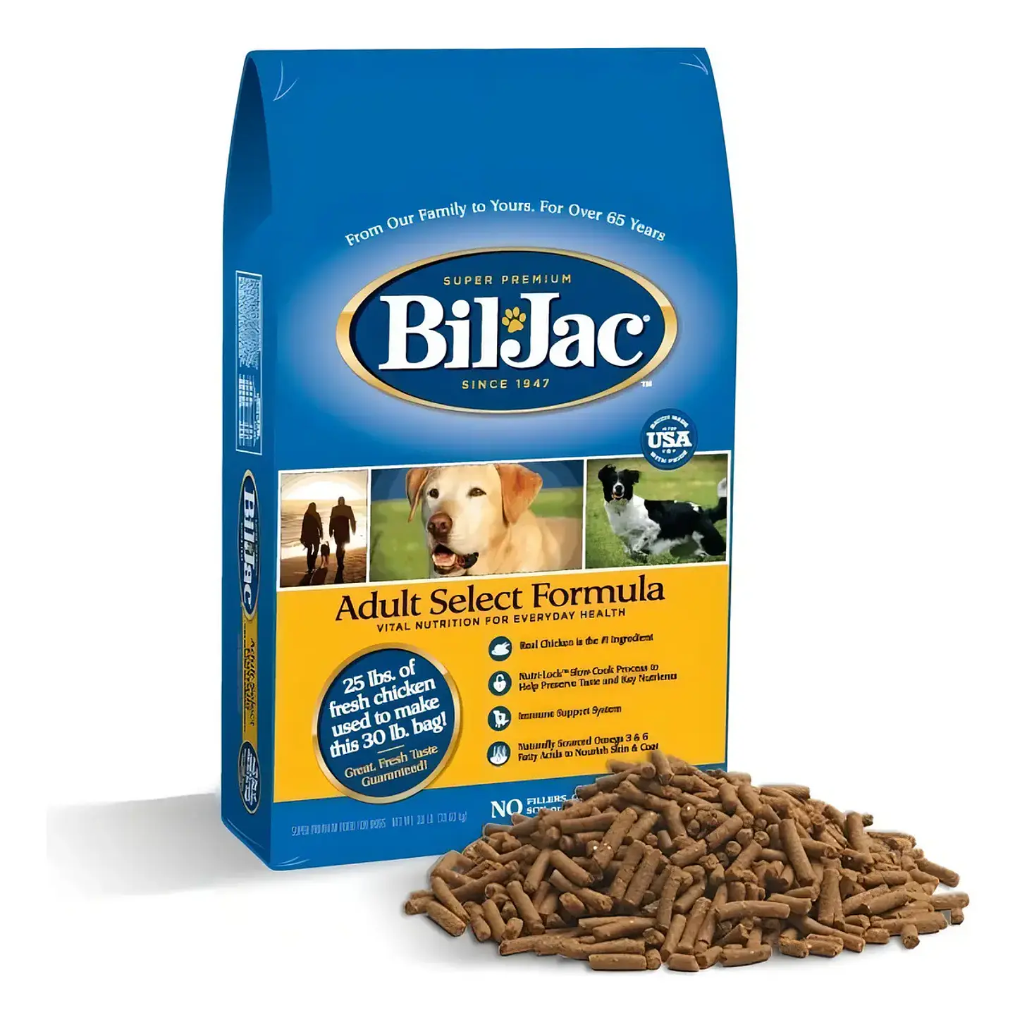 Bil-Jac Alimento Seco Select Formula Pollo Para Perro Adulto Raza Mediana 13,6 kg 3