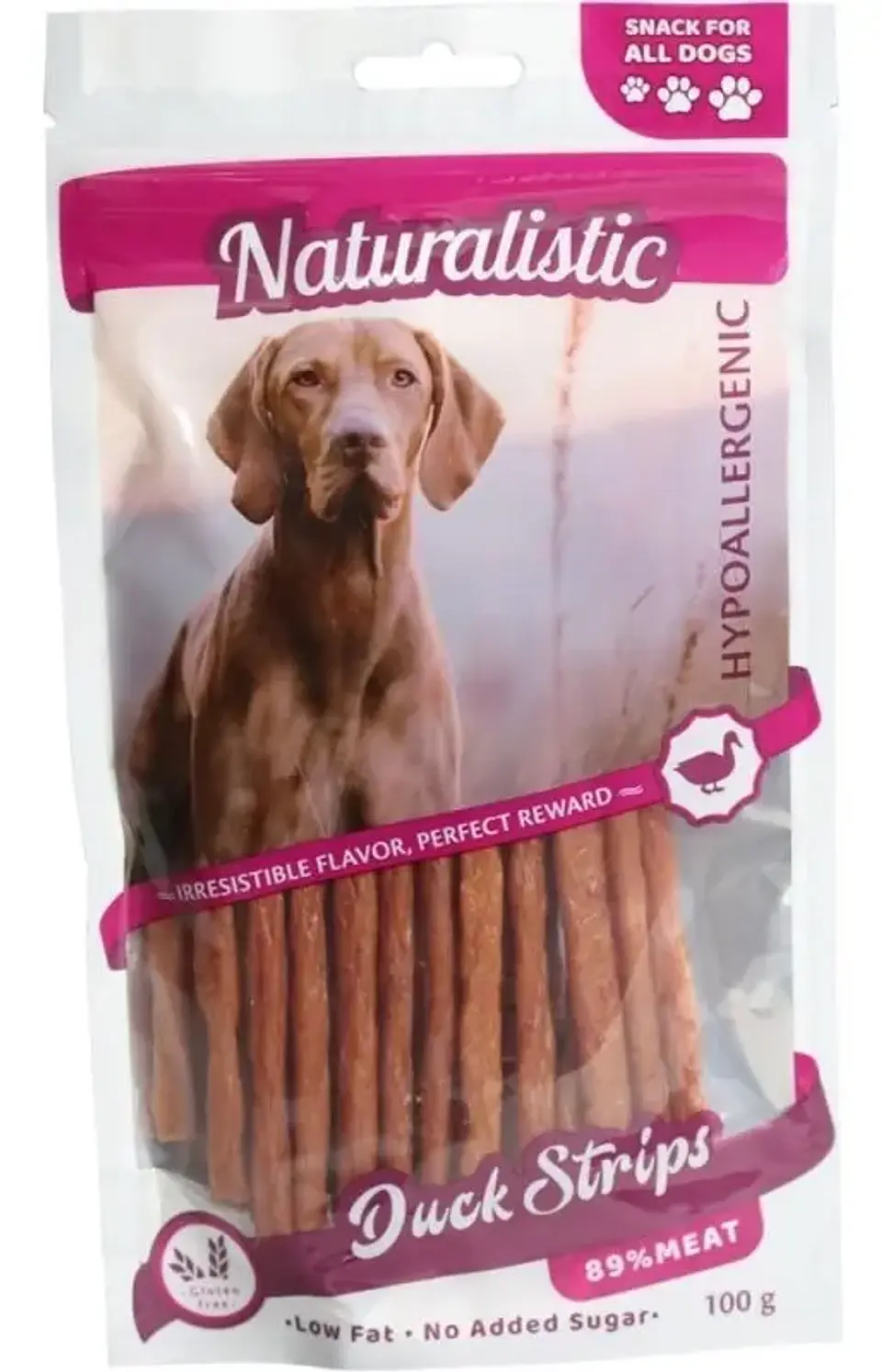 Naturalistics Perro Duck Strips Snack 100 g 2