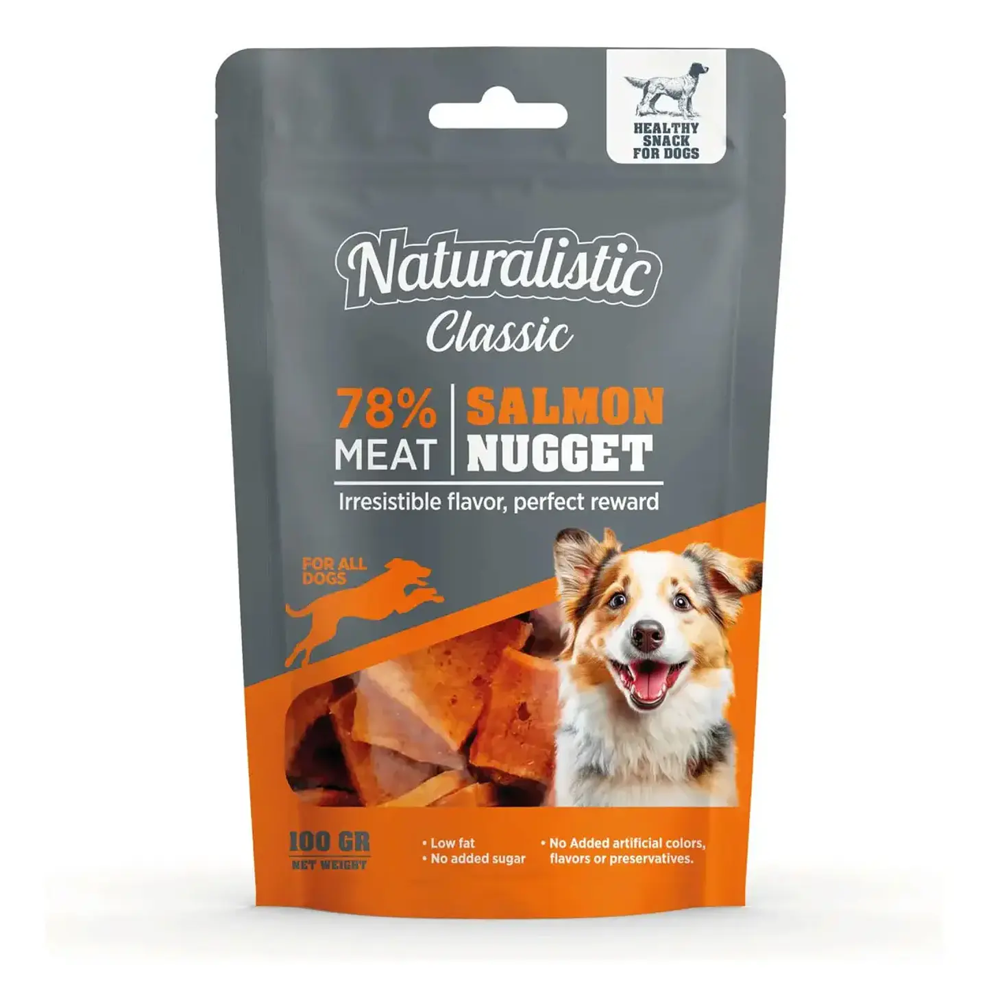 Naturalistics Snack Nuggets para Perro Sabor Salmón 100 g 3
