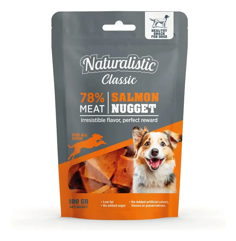 Naturalistics Snack Nuggets para Perro Sabor Salmón 100 g 3