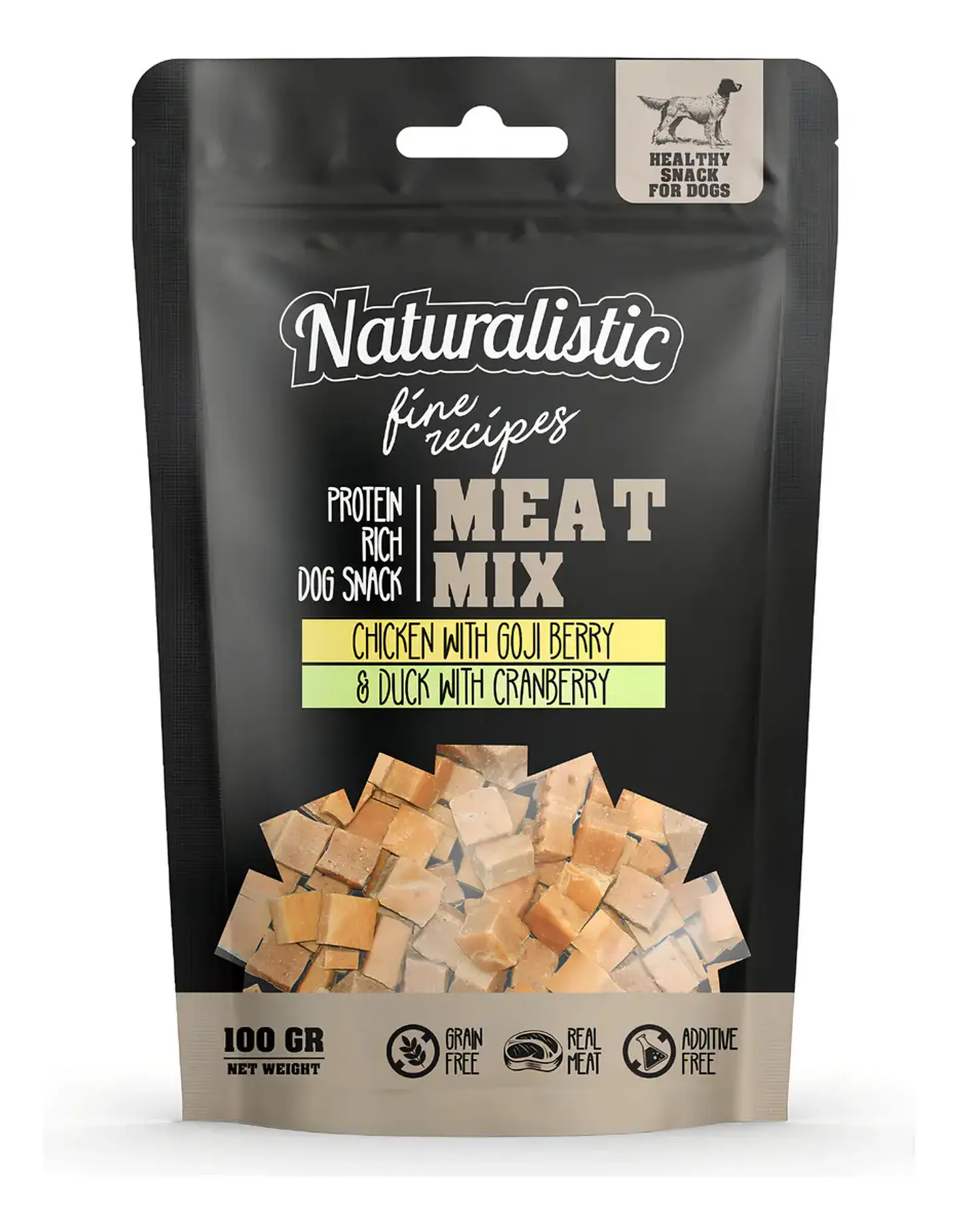 Naturalistics Snack para Perro Meatmix Sabor Pollo 100 g 2