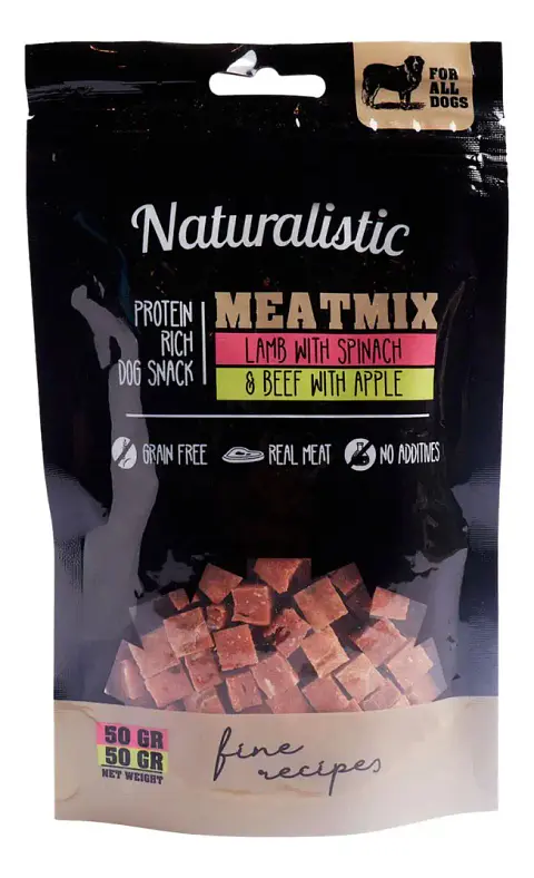 Naturalistic Snack para Perro Meatmix Cordero & Carne 100 g