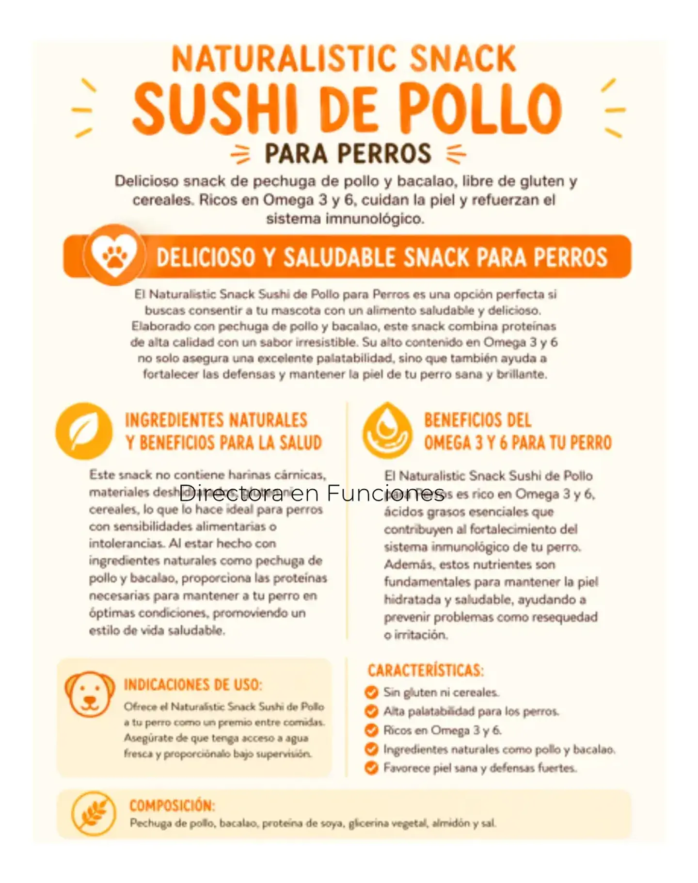 Naturalistic Clasicc Pollo Sushi para Perro 100 g Pack x3 2