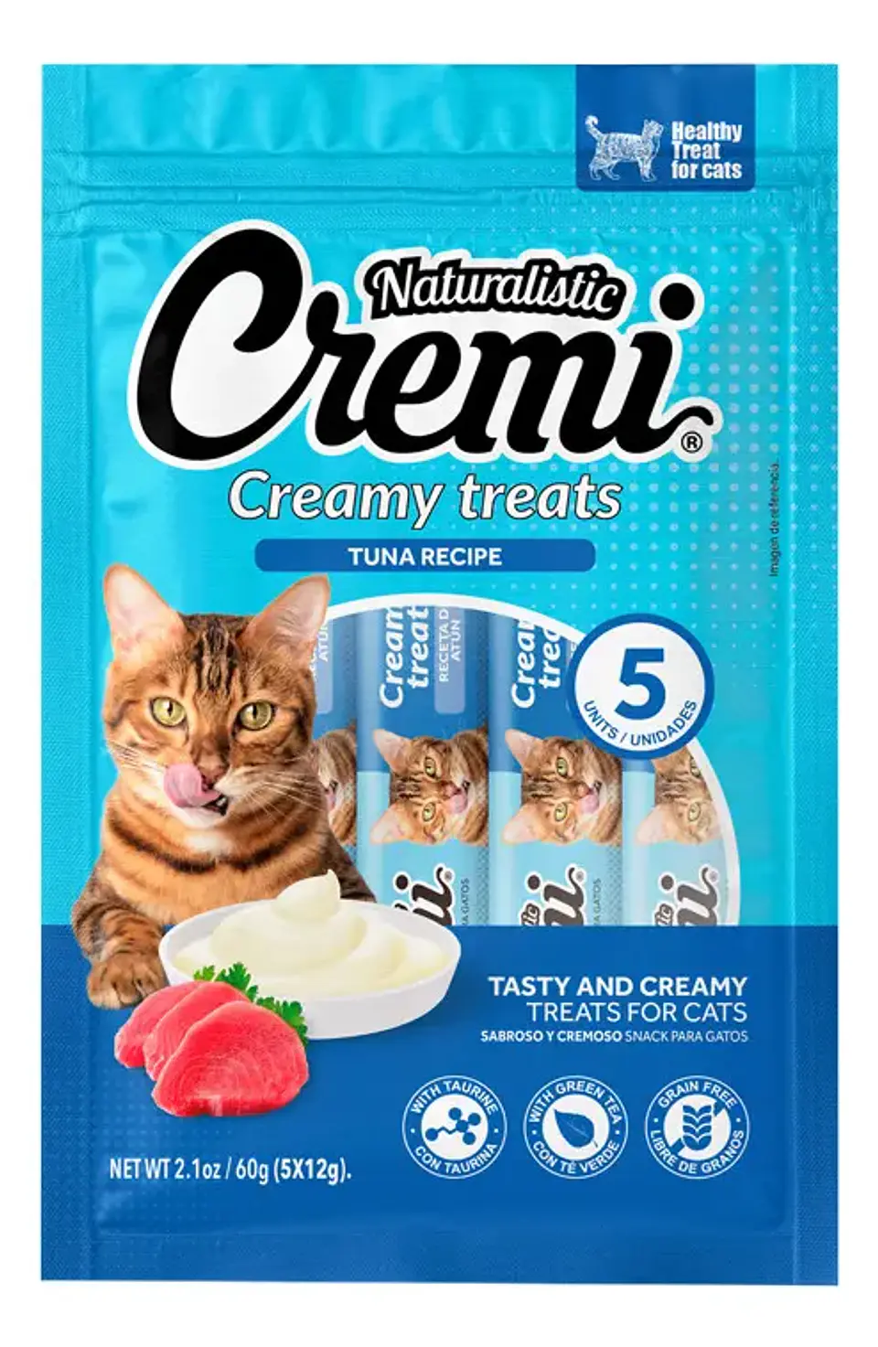 Naturalistic Alimento para Gatos Sabor Atún 60 gr 5 Unidades 1