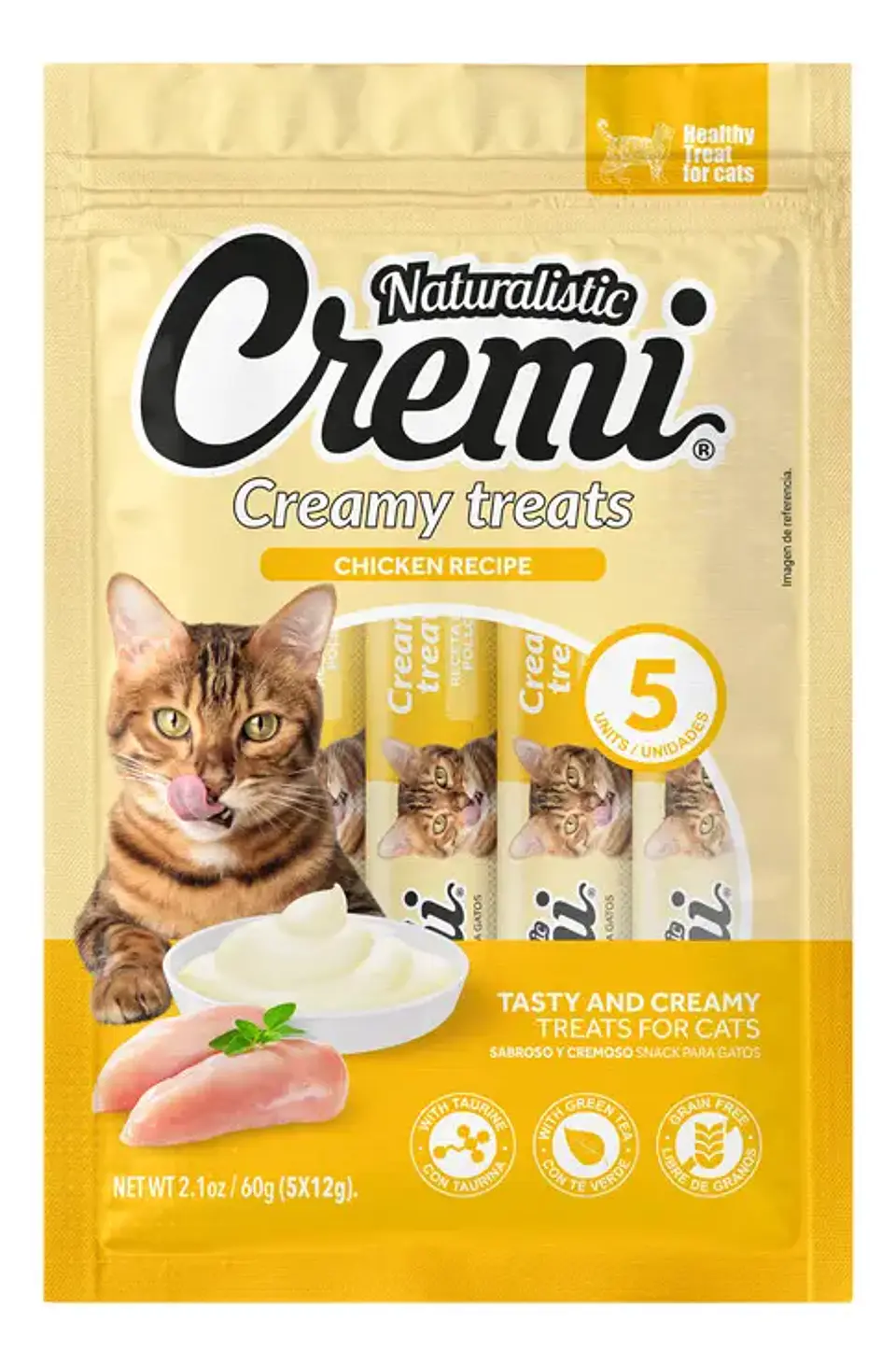 Naturalistic Alimento para Gato Sabor Pollo 60 gr 5 Unidades 1