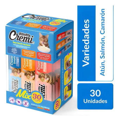 Naturalistic Alimento Cremi para Gato Sabores del Mar Pack x30