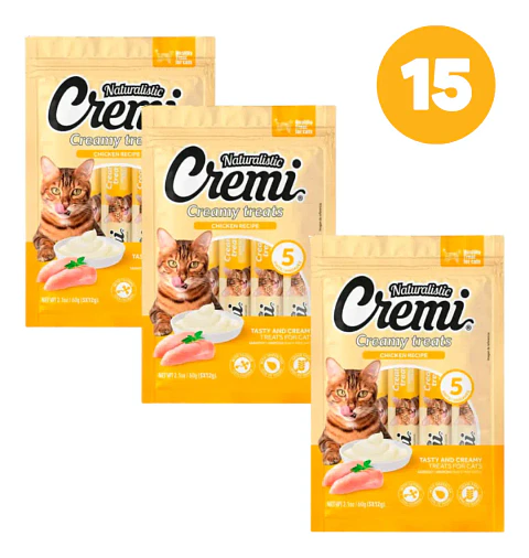 Naturalistics  Snack Húmedo Gato Sabor Pollo 180 gr Pack x15