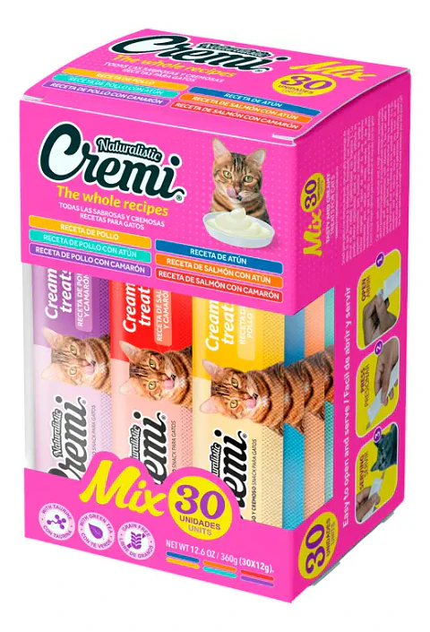 Naturalistics Sachets Caja The Whole Recipes Gato Cremi 360 gr Pack x30