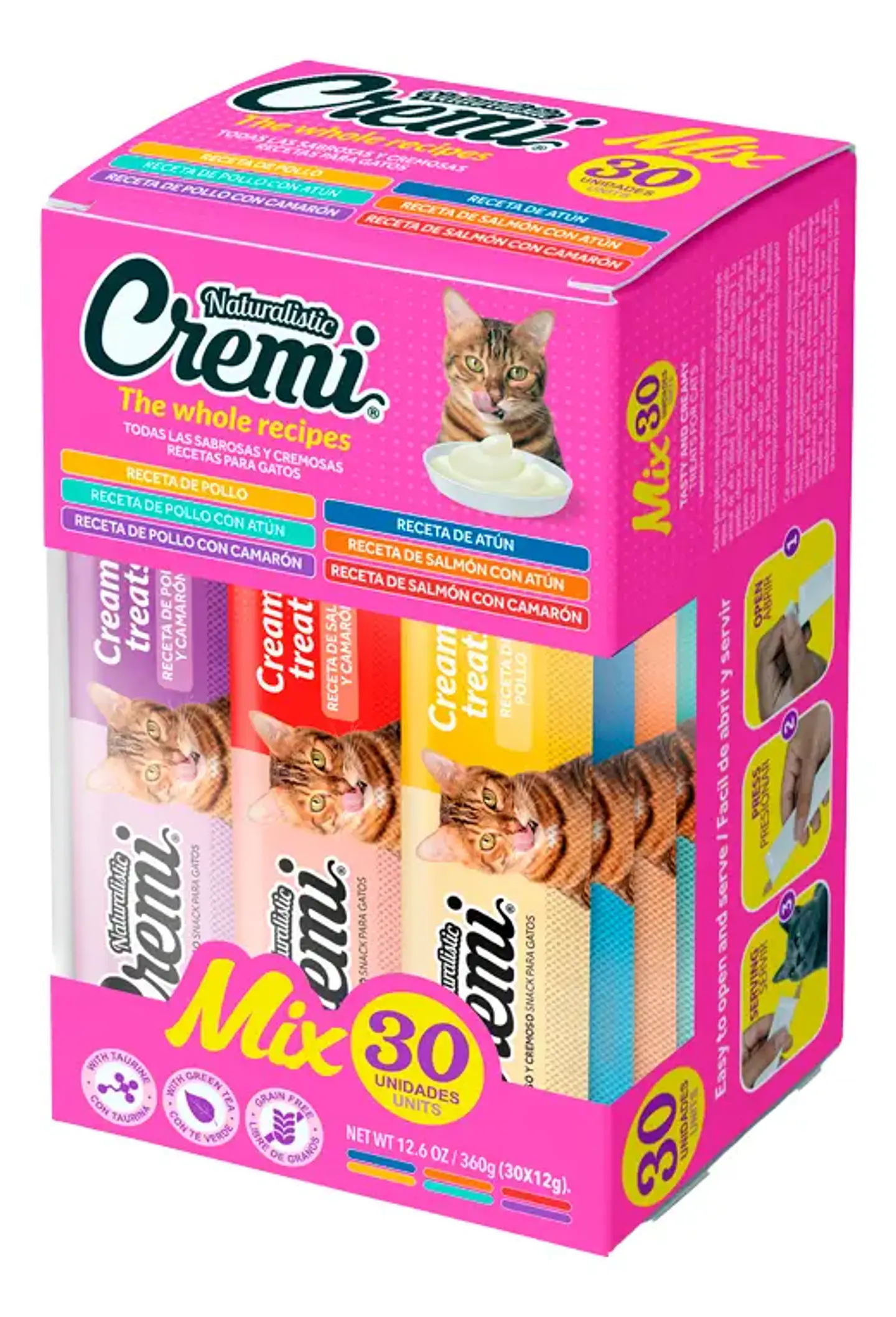 Naturalistics Sachets Caja The Whole Recipes Gato Cremi 360 gr Pack x30 1