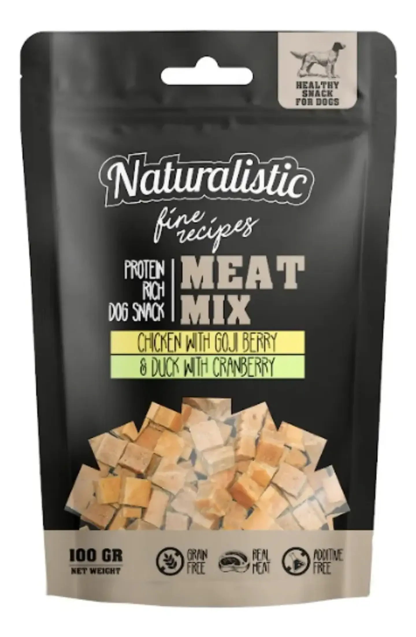Naturalistics Snacks para Perro Sabor Pollo y Pato 100 g Pack x3 2