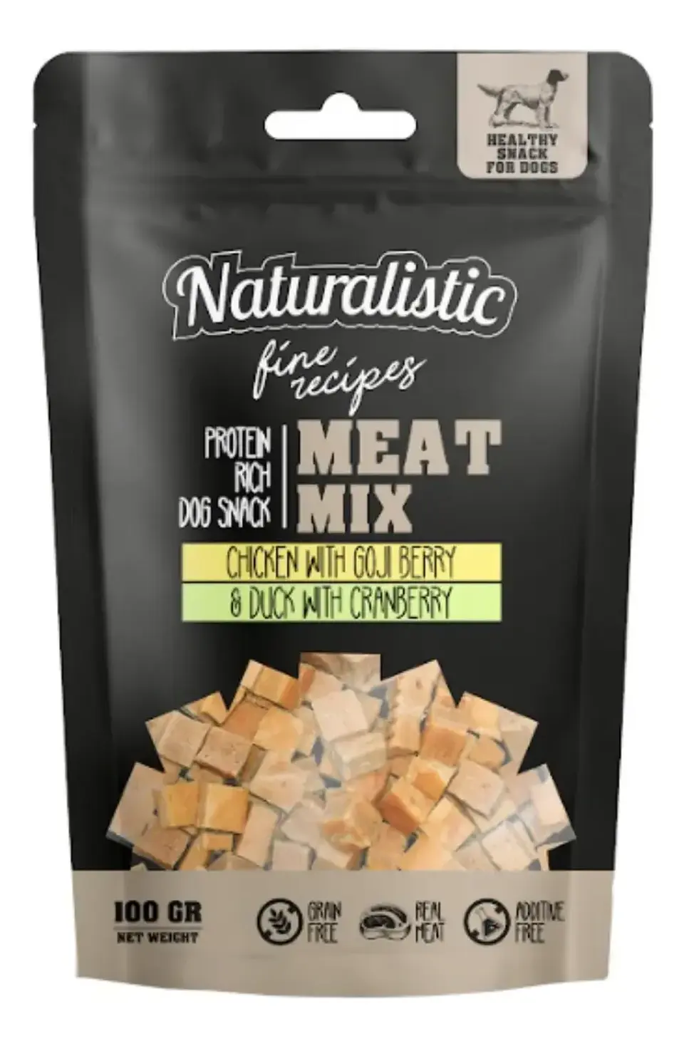 Naturalistics Snacks para Perro Sabor Pollo y Pato 100 g Pack x3 2