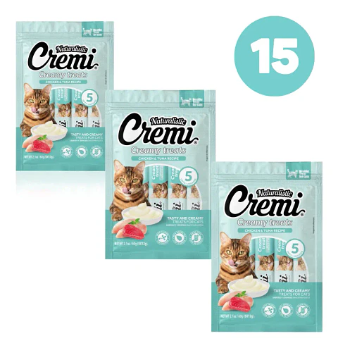 Naturalistics Snack Húmedo para Gato Sabor Pollo y Atún 180 gs Pack x15