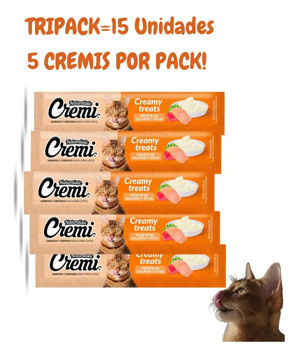 Naturalistics  Snack Húmedo Para Gatos Sabor a Salmón y Atún 180 gr Pack x15 2