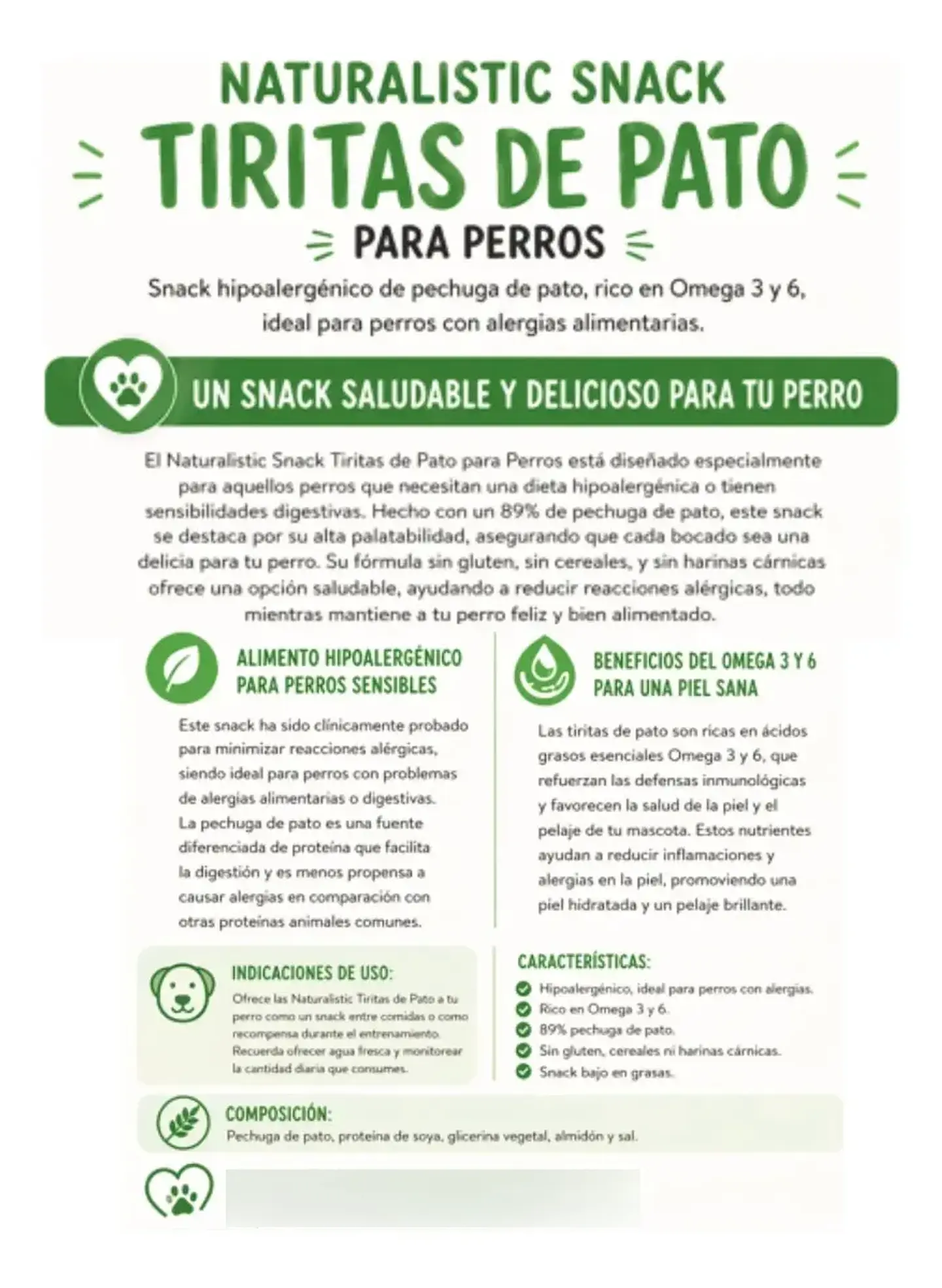 Naturalistics Snack para Perro Sabor Pollo, Cordero 100 g Pack x3 5