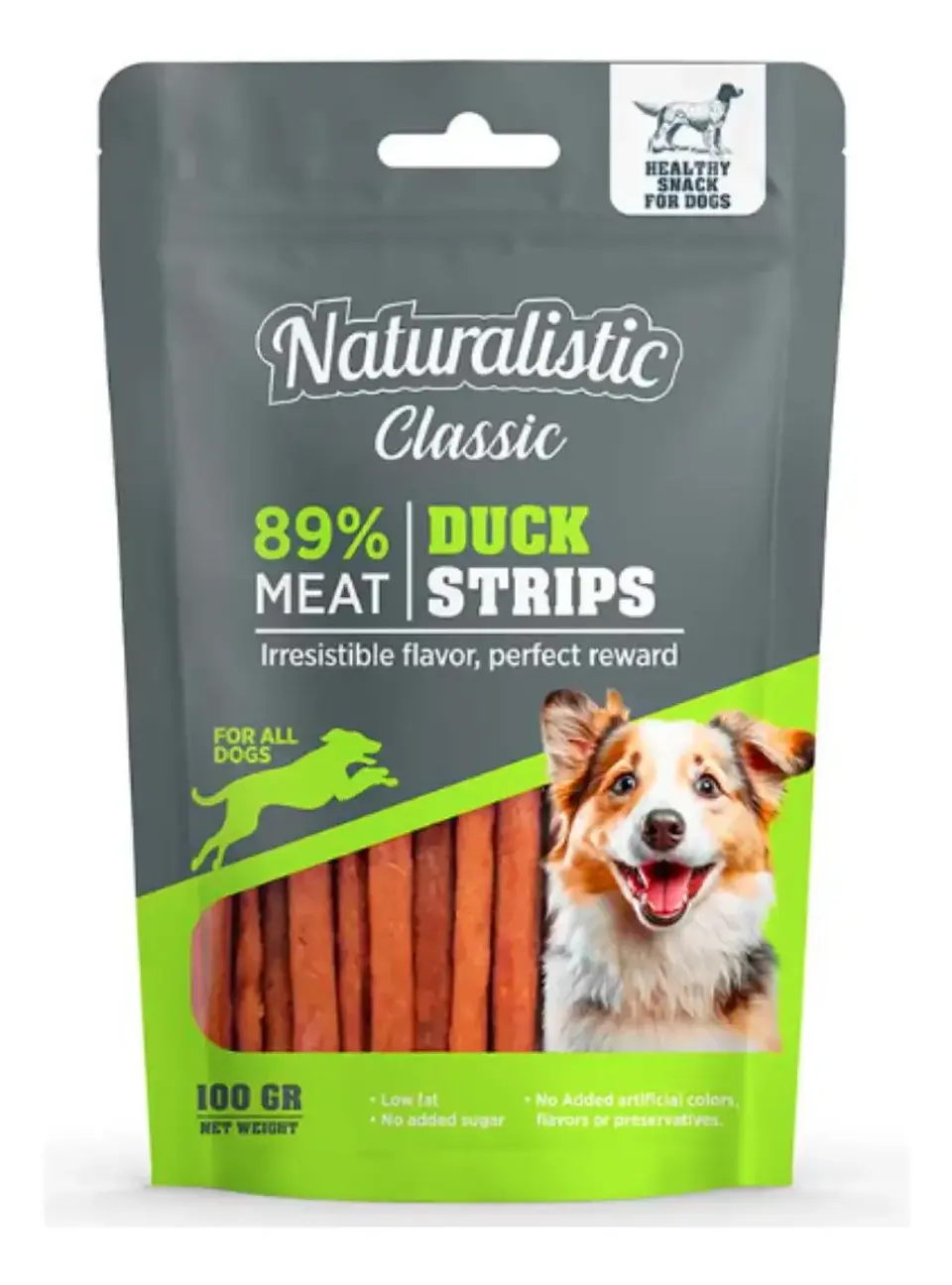 Naturalistics Snack para Perro Tirita de Pato 100 g Pack x3 2