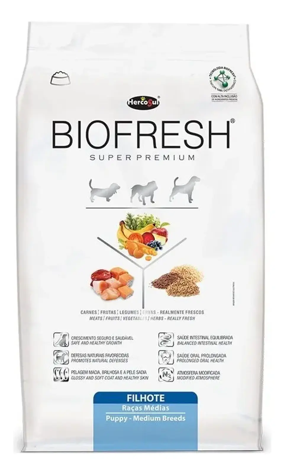 BioFresh Alimento Para Perros Cachorros-Raza Mediana 3 Kg 2