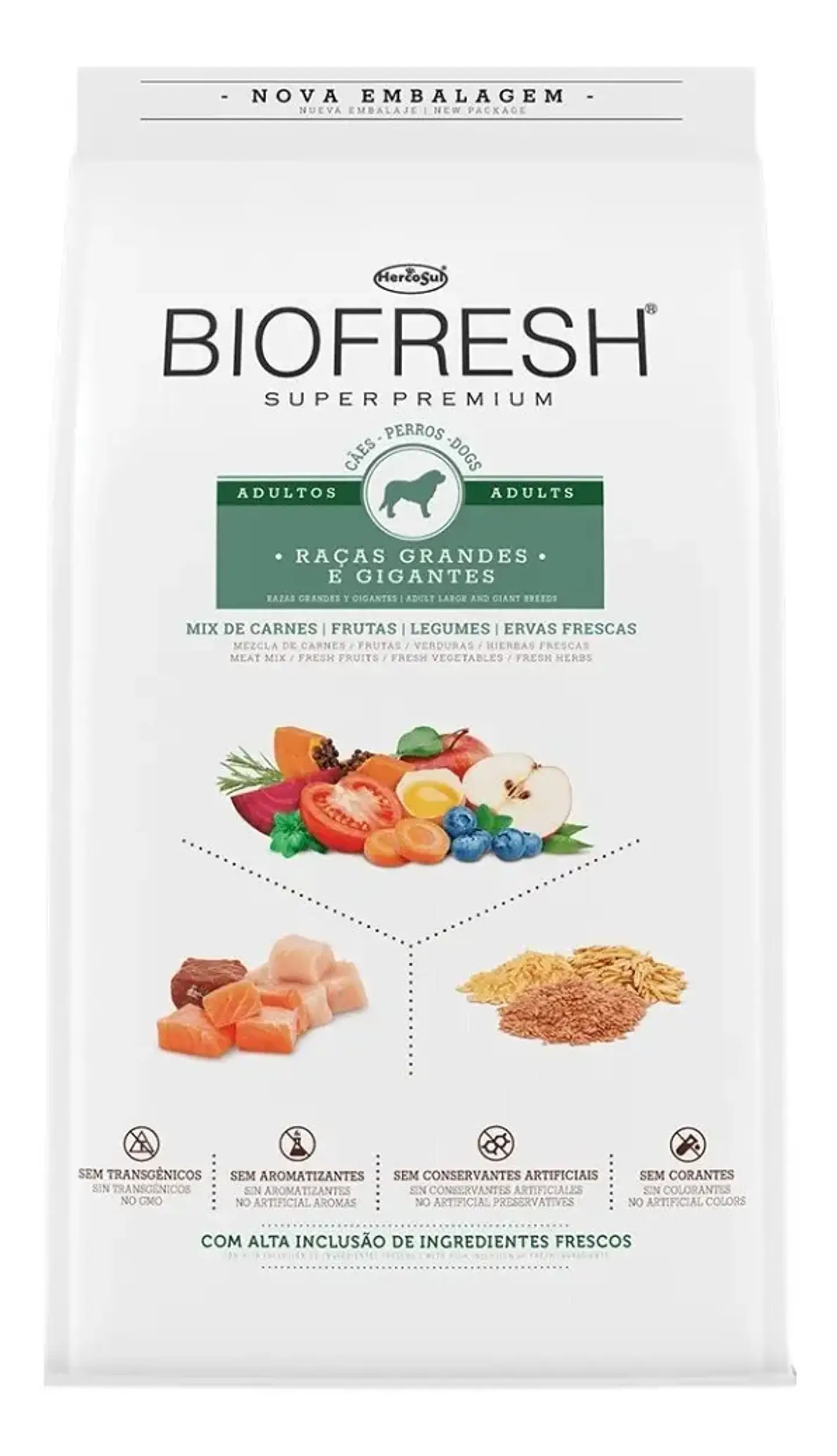 BioFresh Alimento Perros Adultos Razas Grandes Sabor Carne 15kg 1