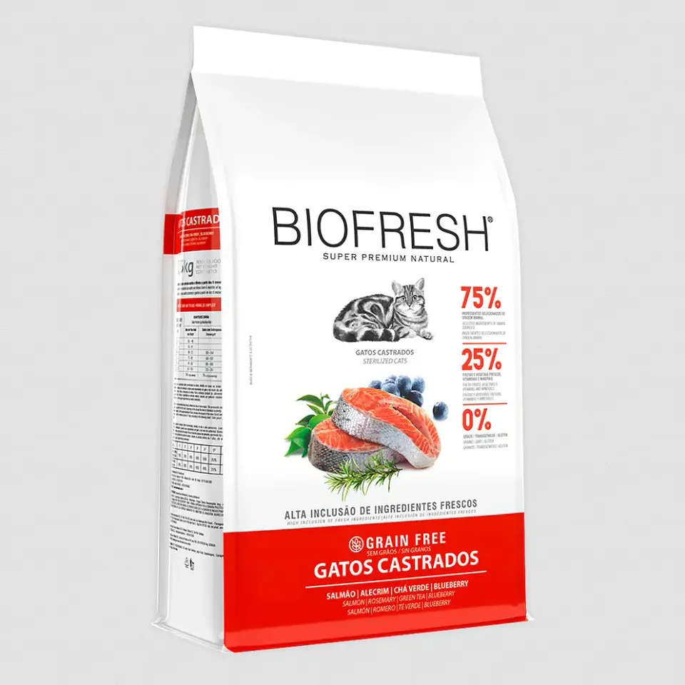 BioFresh Alimento Gatos Castrados Sabor Salmón SP 7.5 Kg 1