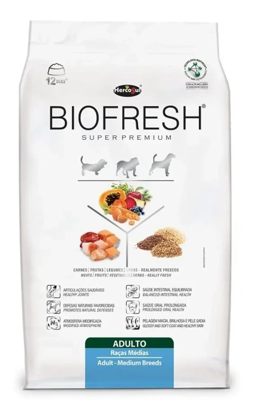 BioFresh Alimento SP Perro Adulto Mediano Sabor Carne/frutas/vegetales 10.1kg  1