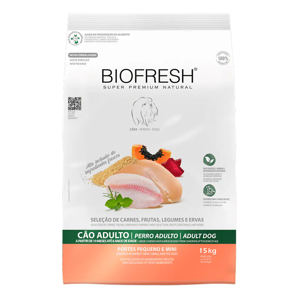 BioFresh Alimento Perro Adulto Para Raza Pequeña Sabor Pollo 3 Kg 1