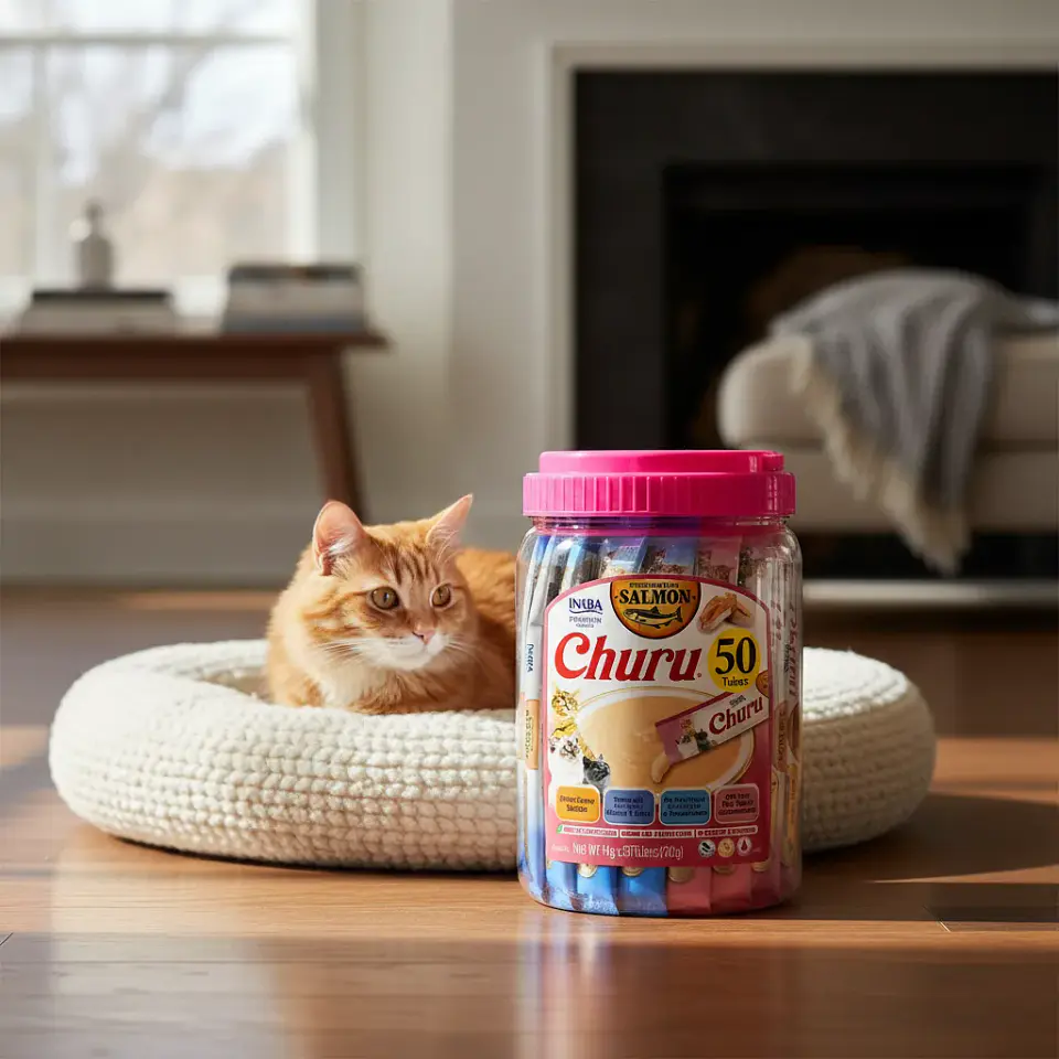 Churu Tarro Gatos - Variedades Mix Salmon - 50 Tubitos  2