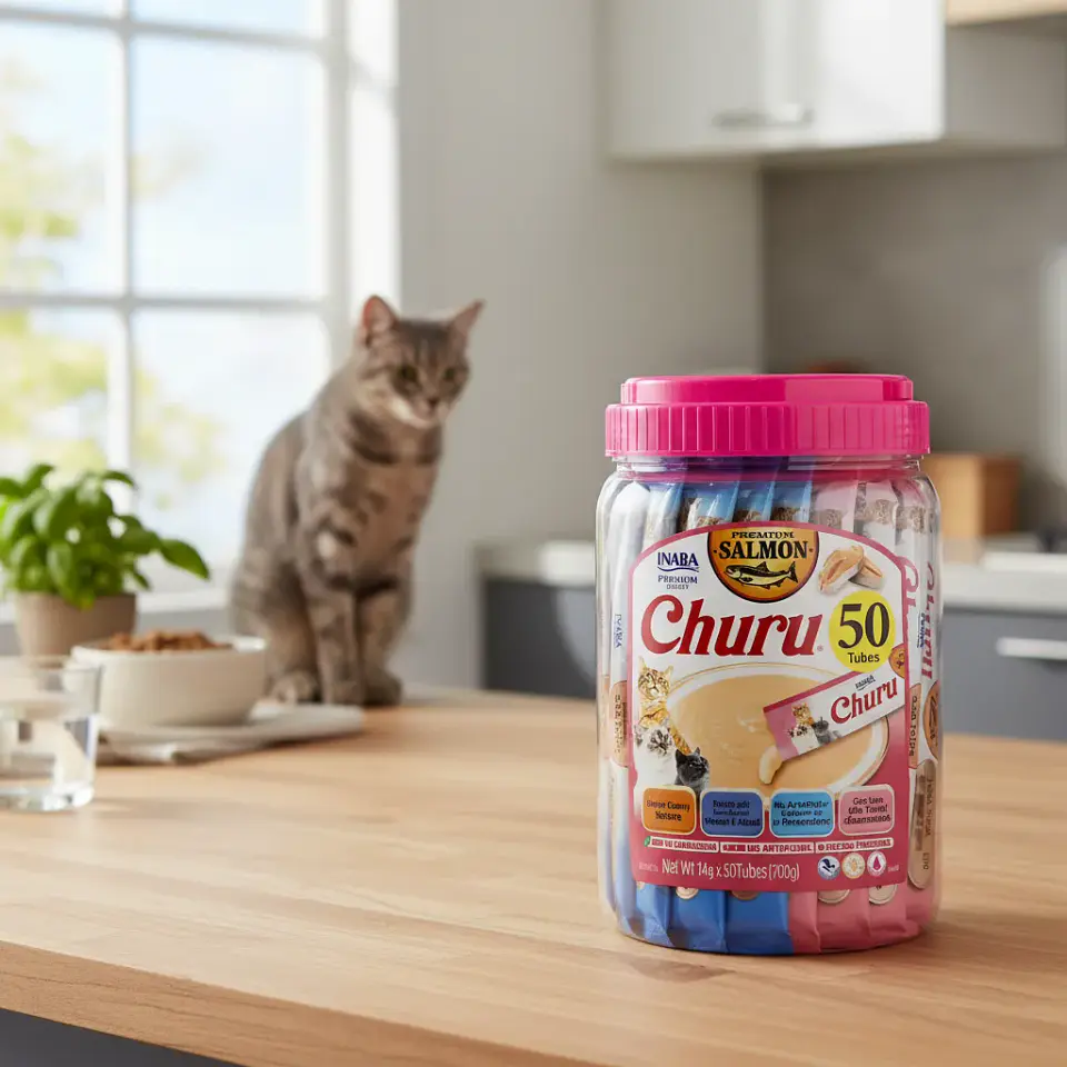 Churu Tarro Gatos - Variedades Mix Salmon - 50 Tubitos  3