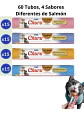 Churu Tubos Variedades de Salmon-snack Humedo Gatos Pack x60 - Miniatura 3