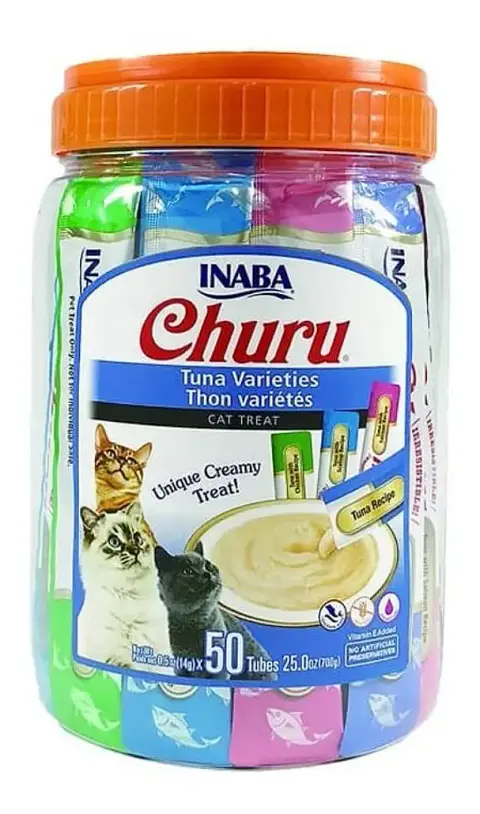 Churu Tubos para Gato Sabor Atun Variedades 700 Kg Pack x50