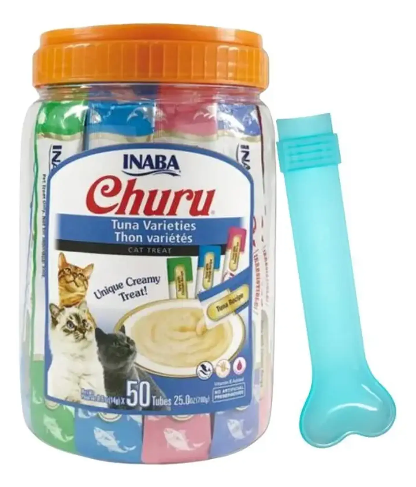 Churu Tubos para Gato Sabor Atun Variedades 700 Kg Pack x50 2