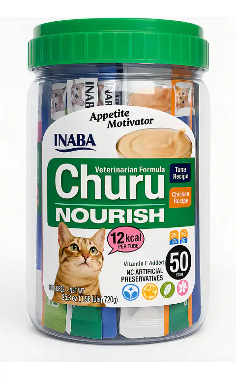 Churu Inaba Tubos Nourish Estimulante del Apetito para Gatos 700 Kg Pack x50