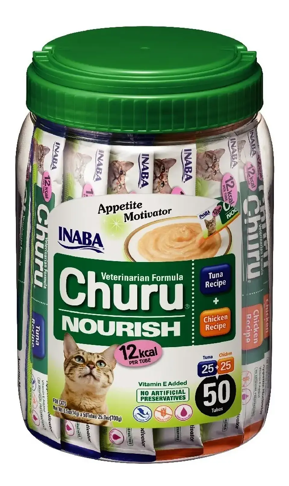 Churu Inaba Tubos Nourish Estimulante del Apetito para Gatos 700 Kg Pack x50 4
