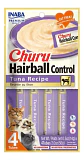 Churu Inaba Hairball Control Bolas de Pelo Sabor Atún Para Gatos 4 Tubos 56 Gr   - Miniatura 1