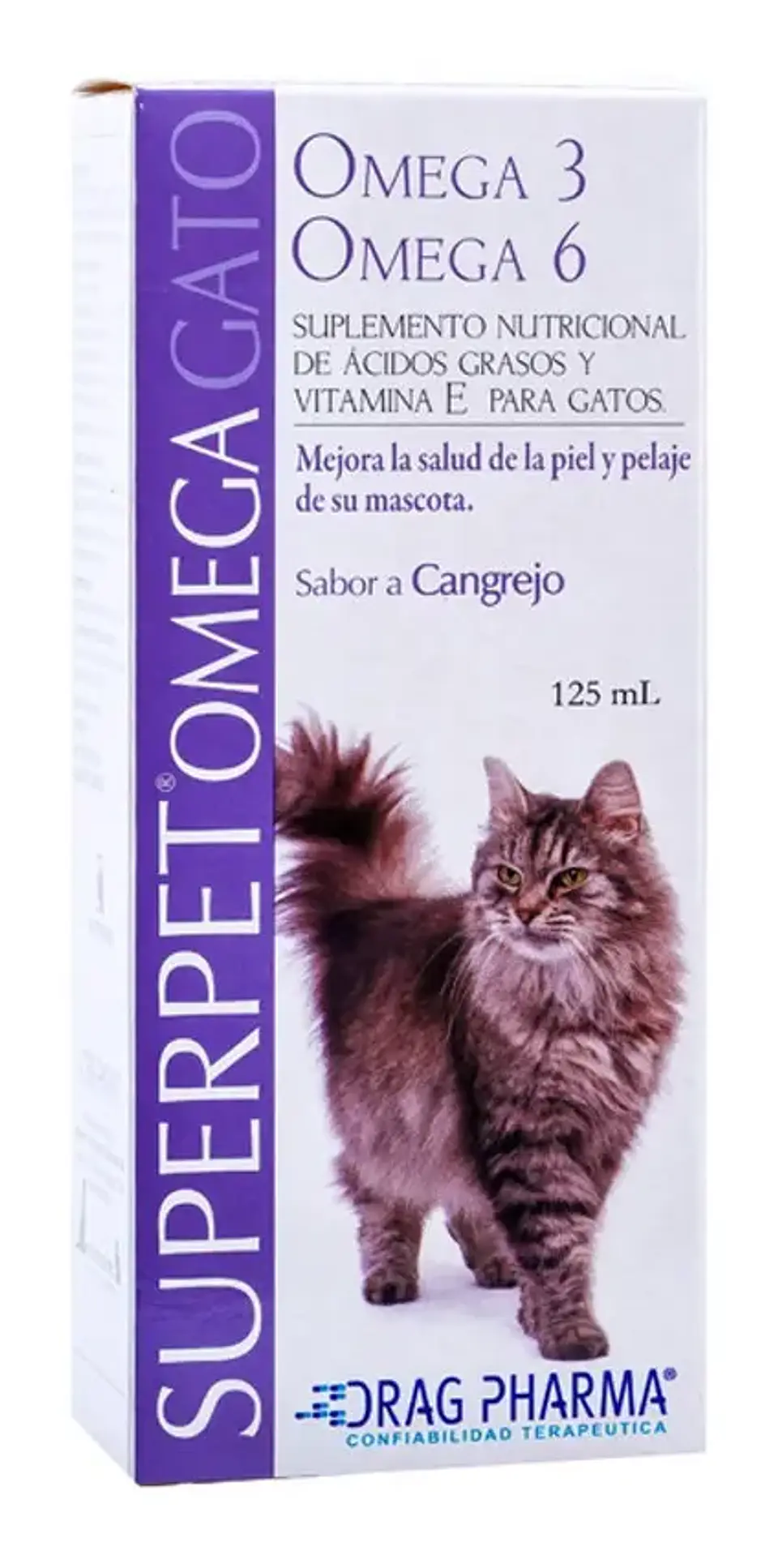 Superpet Drag Pharma Suplemento Nutricional Omega 3 y 6 Gato 125 ml 2