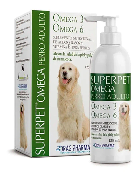 Superpet Drag Pharma Suplemento Nutricional Omega 3 y 6 Perro Adulto 125 ml