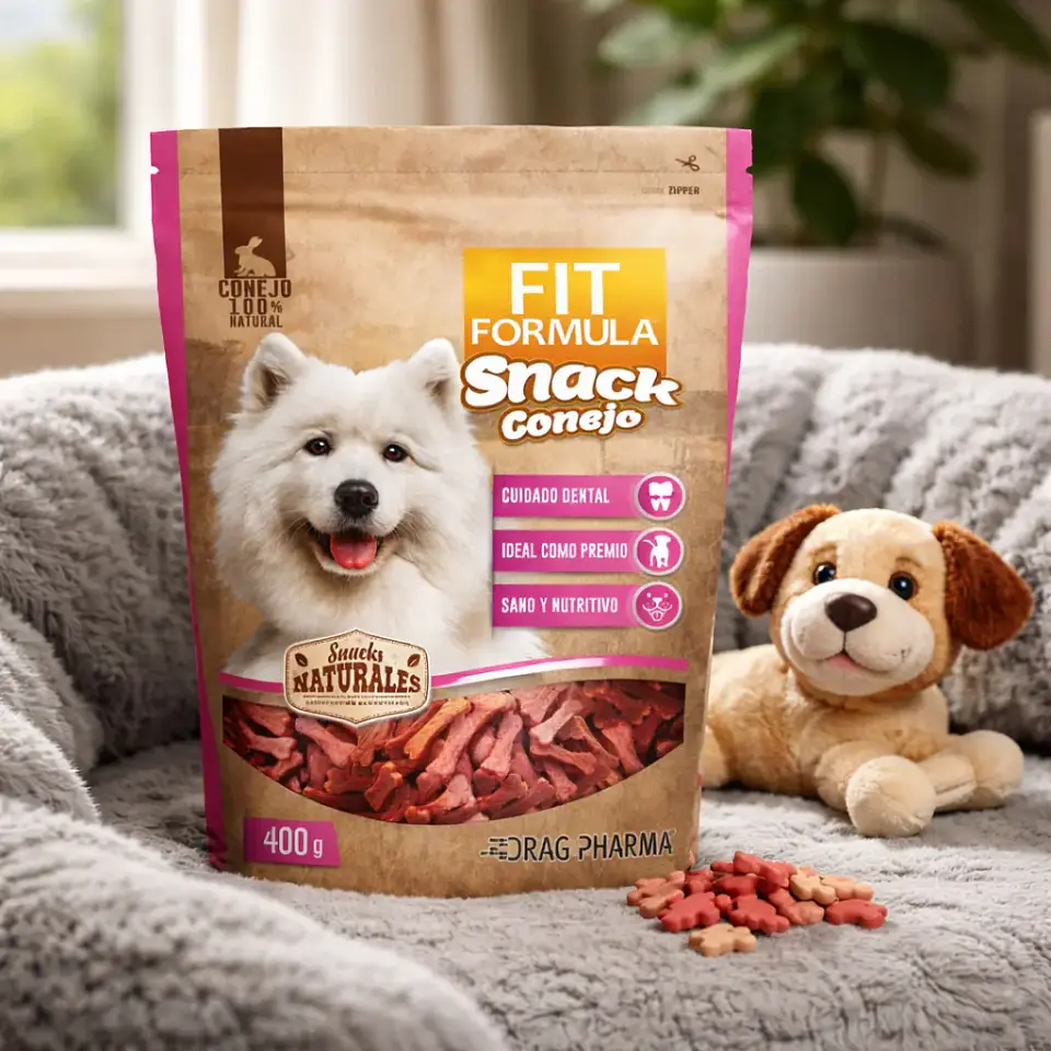 Fit Formula Drag Pharma Snack de Conejo Para Perros 400 g 3