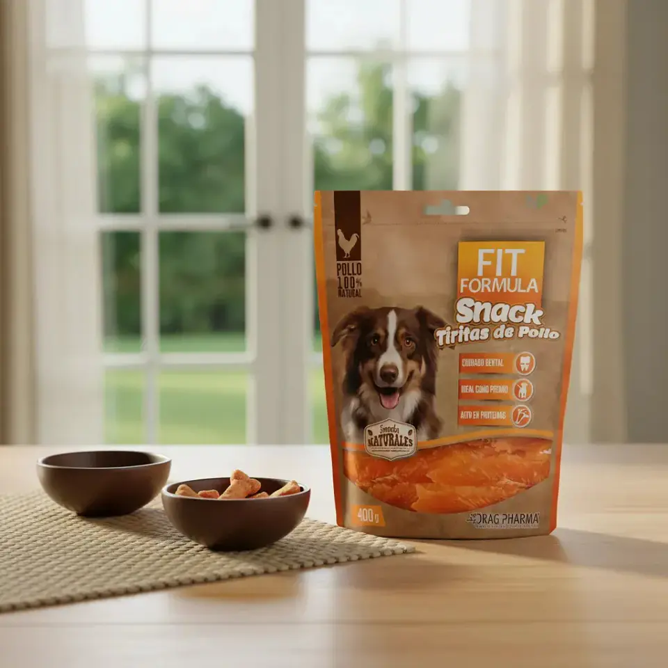 Fit Formula Drag Pharma Para Perros Tiras de Pollo Deshidratado 400gr 3