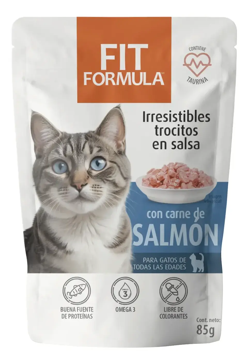 Fit Formula Sachet para Gato Sabor Salmon 85gr 1