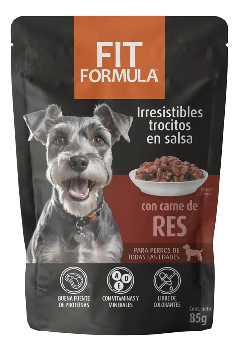 Fit Formula Drag Pharma Snack Sobre Húmedo Sabor Carne Para Perros 85 g