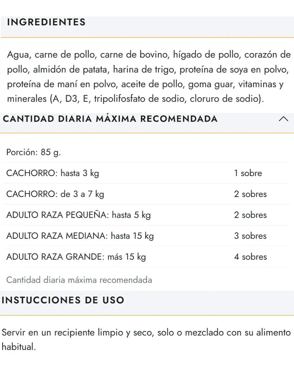 Fit Formula Drag Pharma Snack Sobre Húmedo Sabor Carne Para Perros 85 g 4