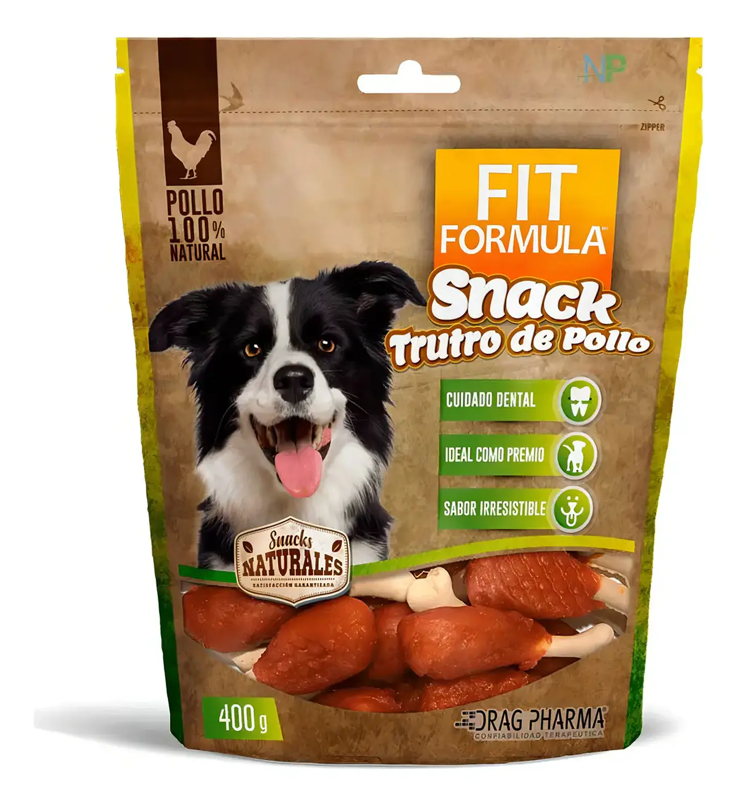 Fit Formula Drag Pharma Suplemento Nutricional Perro Adulto Trutro de Pollo 400 g 2