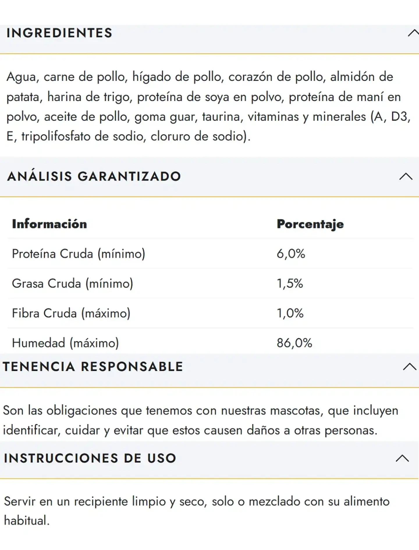Fit Formula Gato Adulto Sabor a Pollo 85 g 4