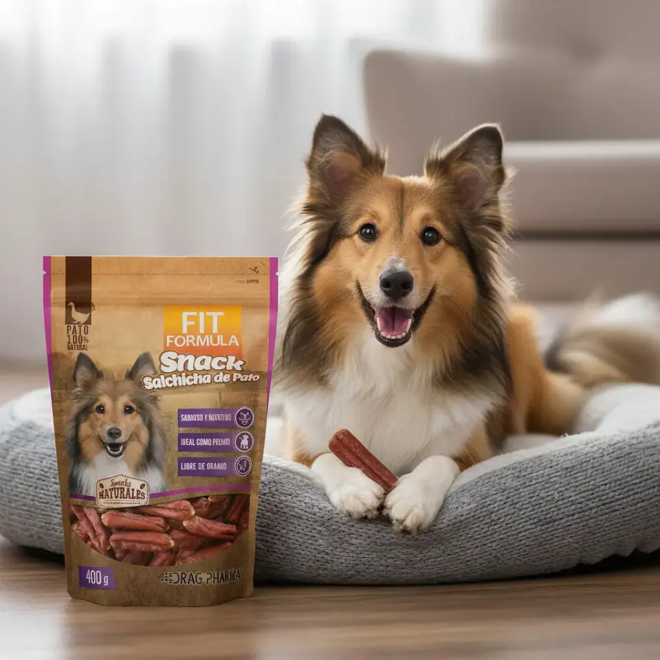 Fit Formula Drag Pharma Suplemento Nutricional Perro Adulto Salchichas de Pato 400 g 2