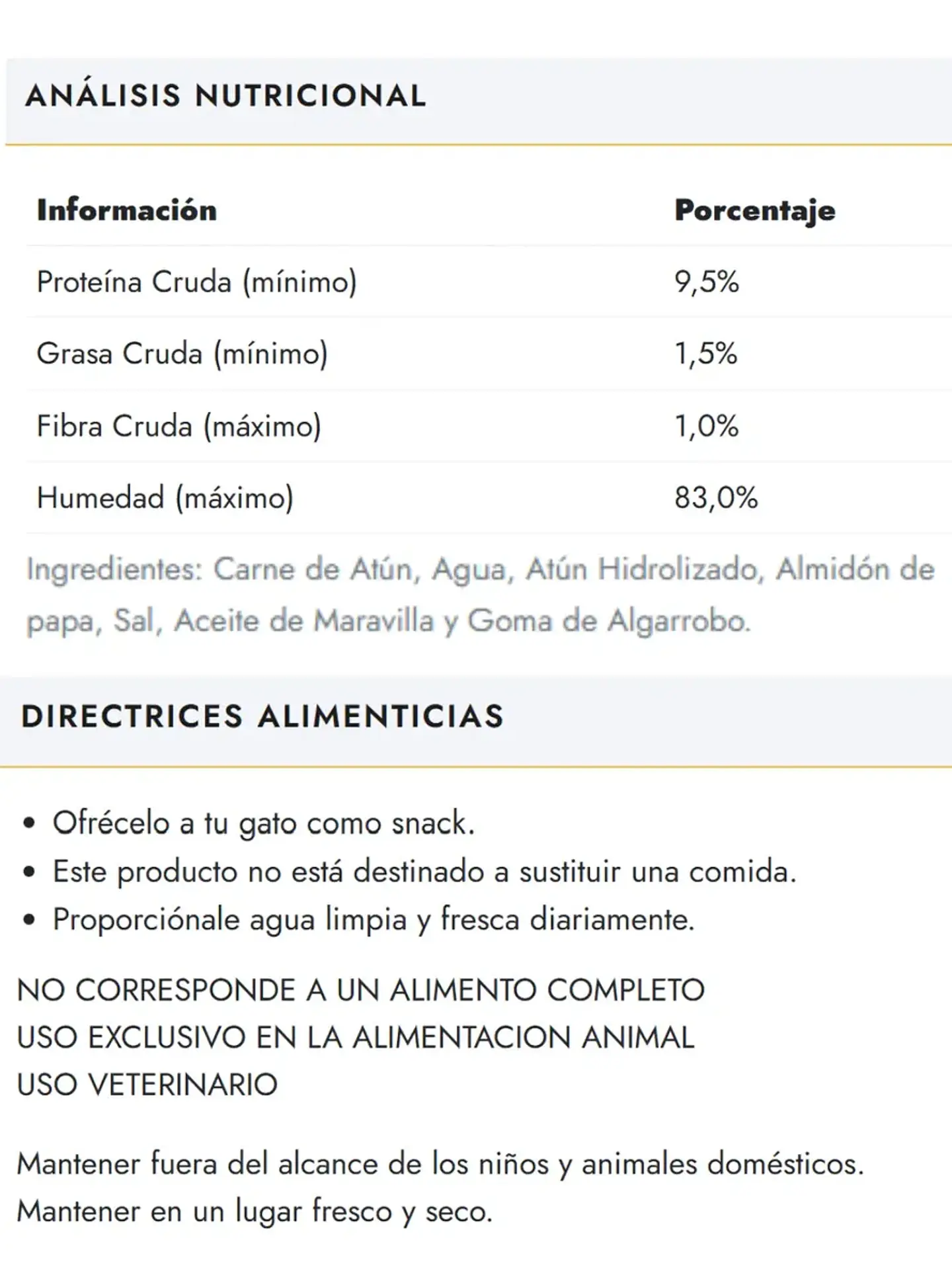 Fit Formula Drag Pharma Snack Puré Sabor Atún Para Gatos 12 gr C/U Pack x5 3
