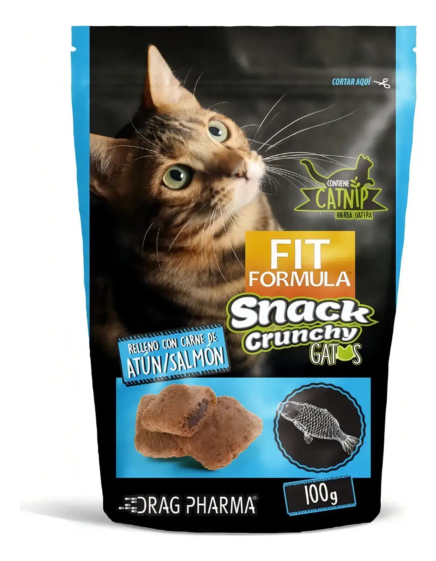 Fit Formula Galletas Con Catnip Para Gatos Atún/salmón 100gr 1