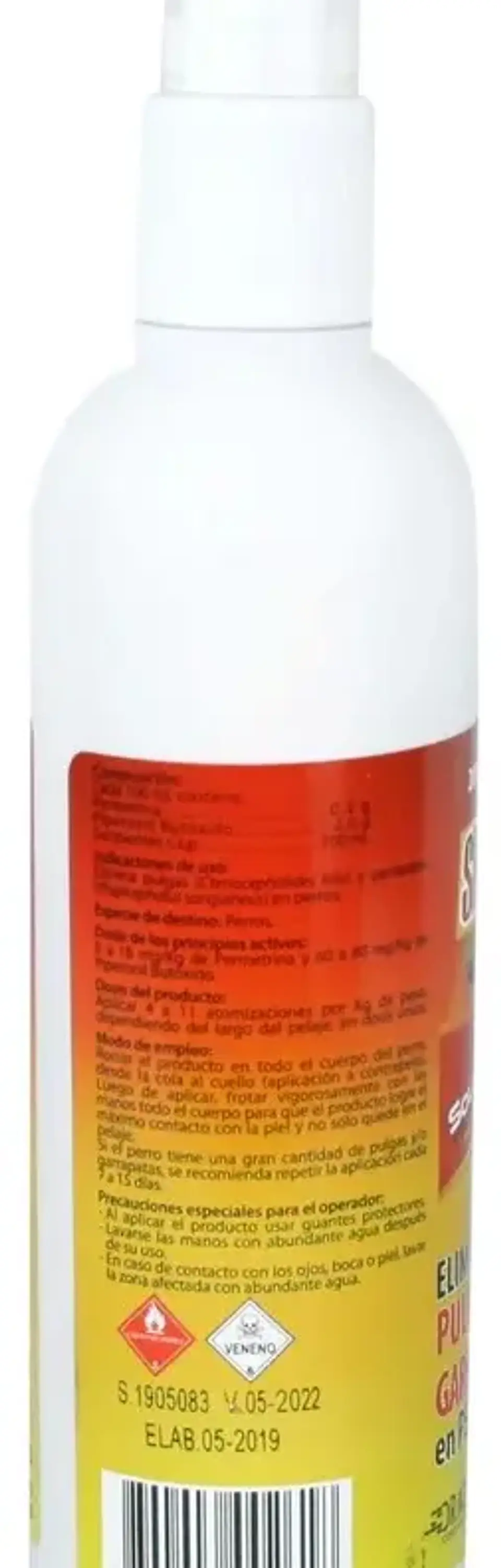 Sinpul Elimina Pulgas Y Garrapatas Spray 200 Ml Blanco 250Gr - Drag Pharma 2