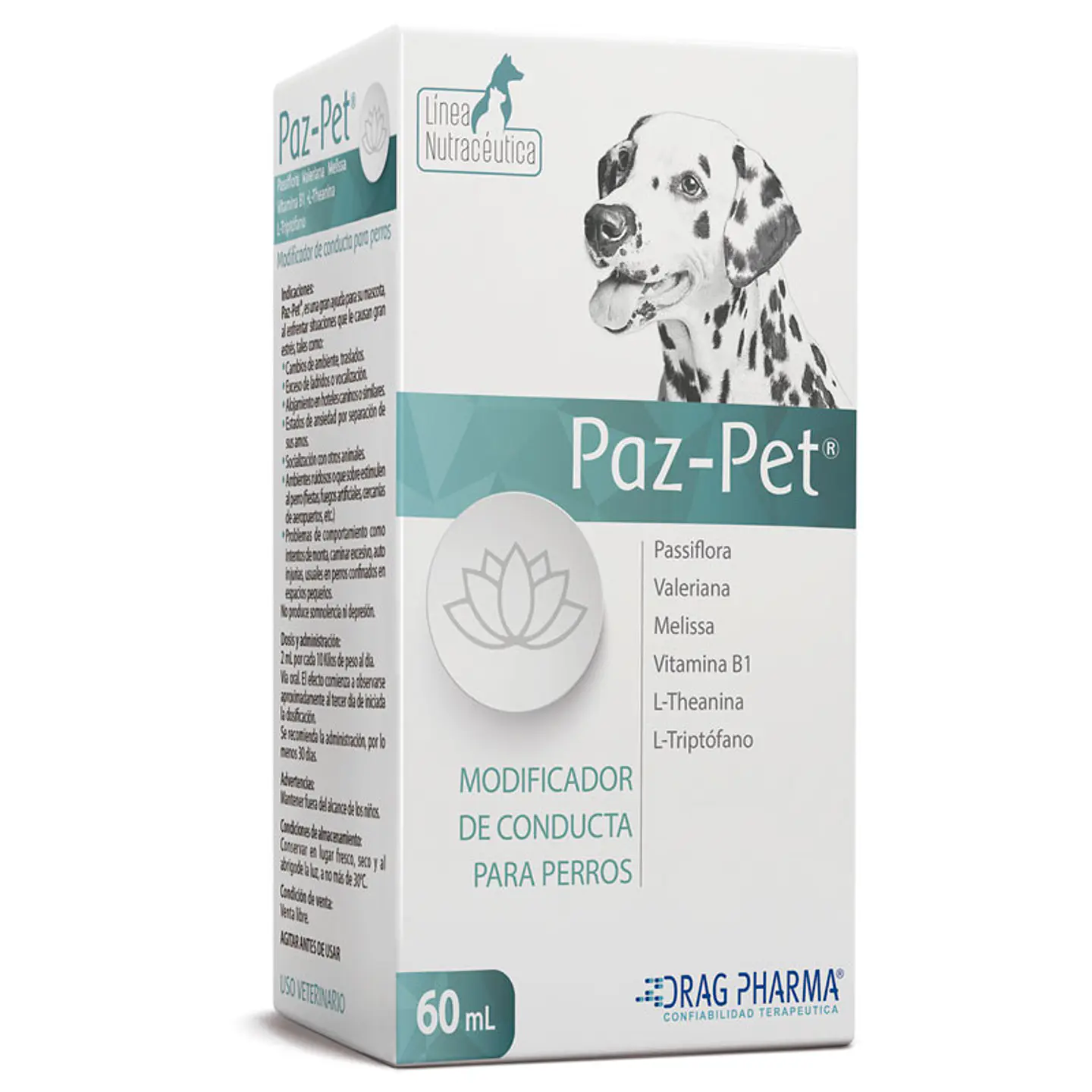 Paz Pet-suspensión Oral-60 Ml 250Gr - Drag Pharma 1