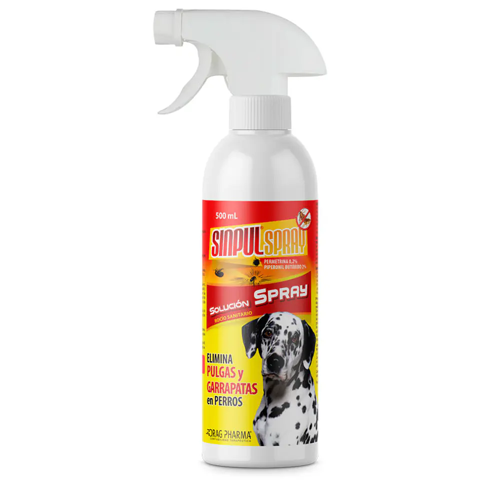 Sinpul Antiparasitario Para Perros Spray 500ml 500Gr - Drag Pharma 2