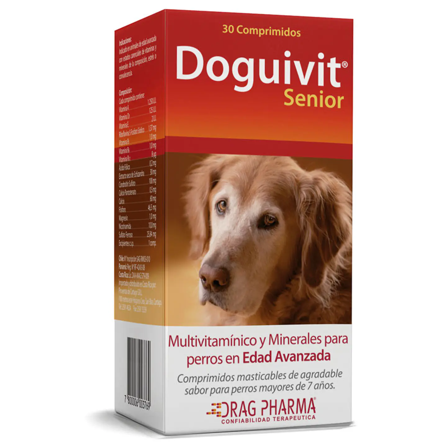 Doguivit Multivitaminico Perro Senior 30 Comprimidos 500Gr - Drag Pharma 1